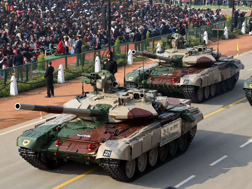 The-Arjun-main-battle-tank-Mk-I-and-MK-II-are-made-in-India-but-the-massive-Bhishma-T-90-battle-tank-comes-from-Russia