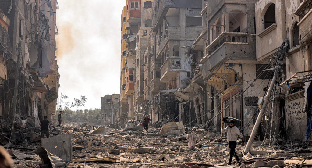 Gaza City bombing aftermath - cropped